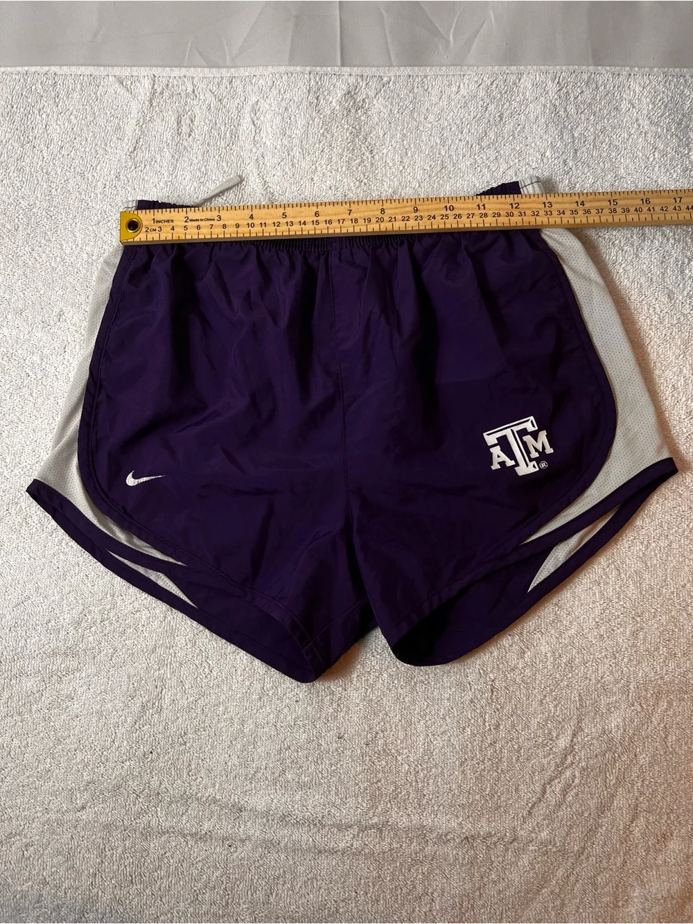 Nike Women’s Purple Athletic Running Shorts with White ACCENT SIZE SMALL
